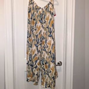 Vince Camuto Wide Leg Challis Pants - 1X, Watercolor Print NWT